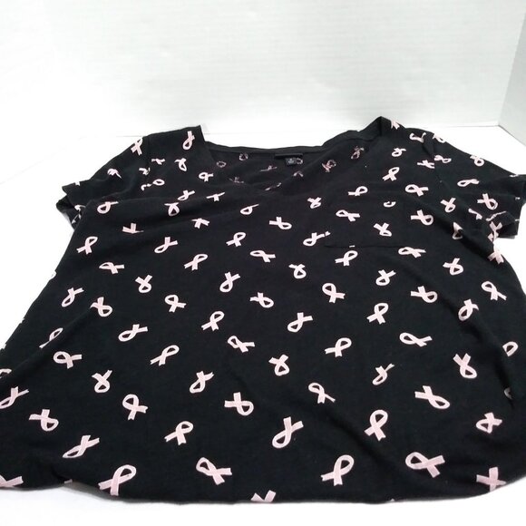 Torrid Women's Cancer Ribbon Graphic Tee Short Sleeve - Picture 9 of 9